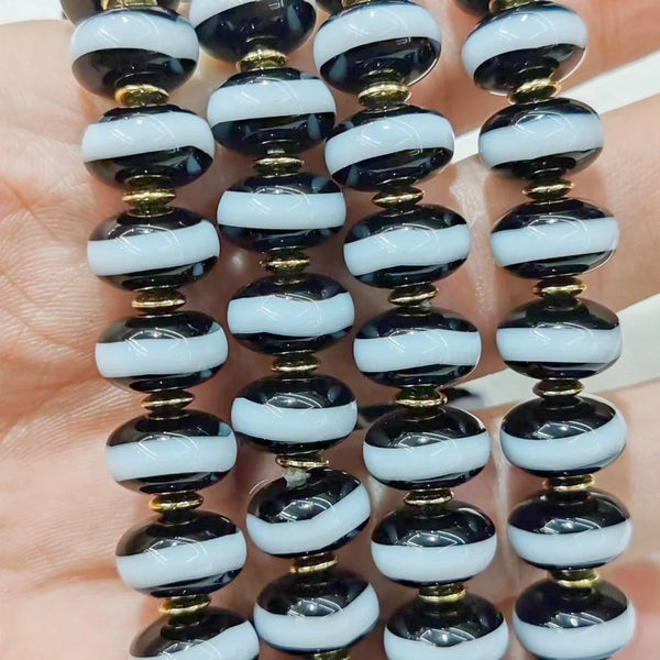 Black White Agate Bracelet-ToShay.org
