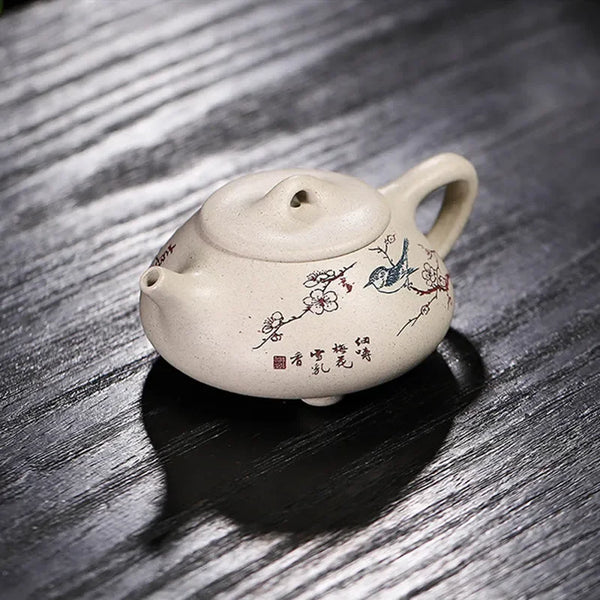 Painted Clay Teapot-ToShay.org