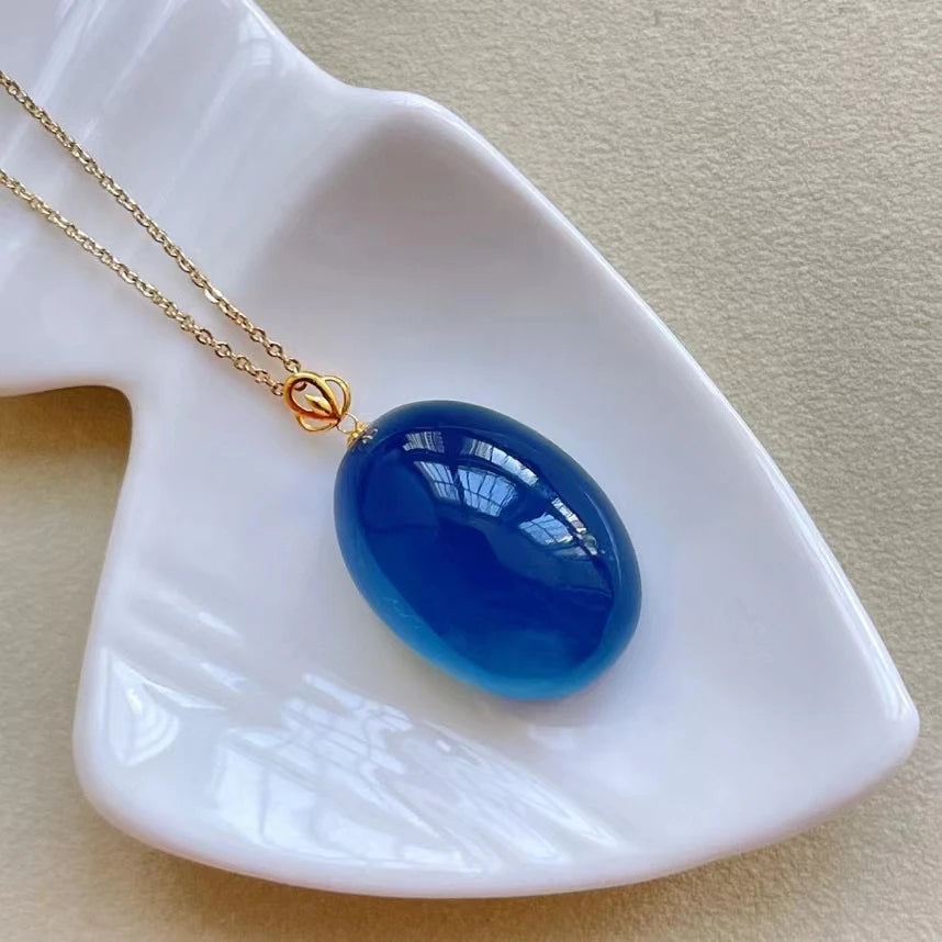 Blue Aquamarine Pendant-ToShay.org