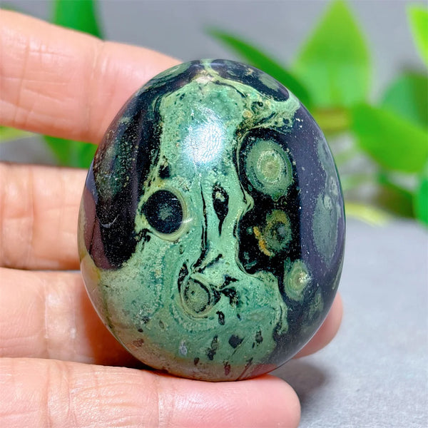 Green Malachite Palm Stone-ToShay.org