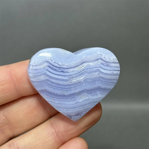 Blue Lace Crystal Heart-ToShay.org