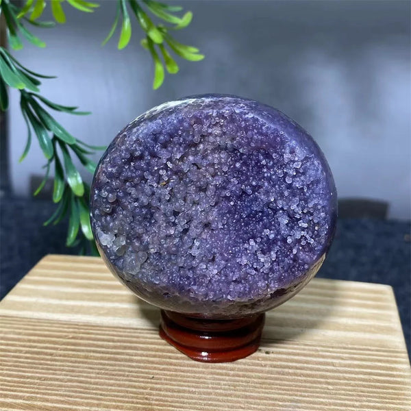 Purple Grape Agate Ball-ToShay.org