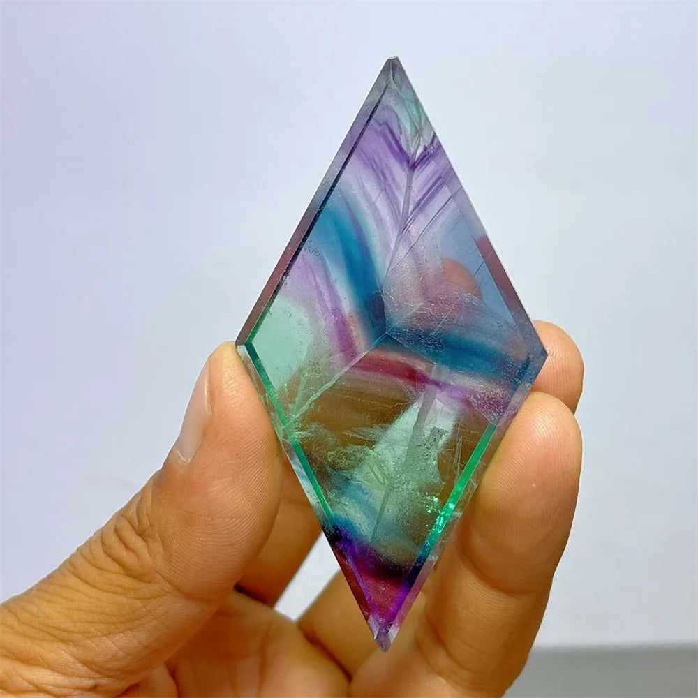 Rainbow Fluorite Rhombus-ToShay.org