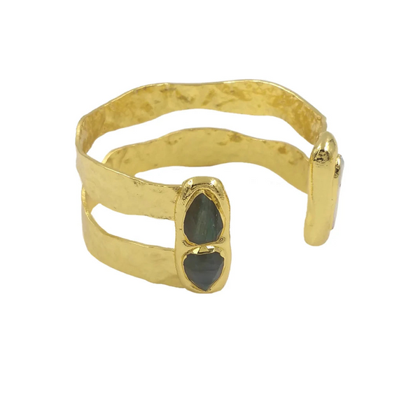 Gold Cuff Bangle-ToShay.org