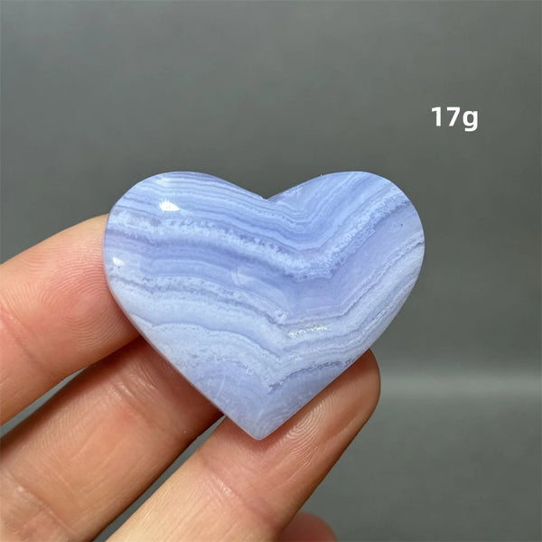Blue Lace Crystal Heart-ToShay.org