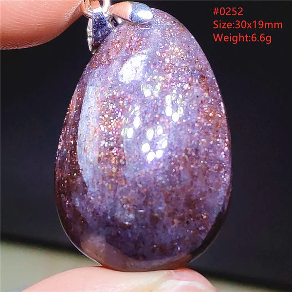 Blue Blood Red Lolite Pendant-ToShay.org