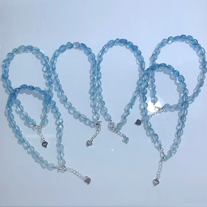 Blue Aquamarine Bracelet-ToShay.org