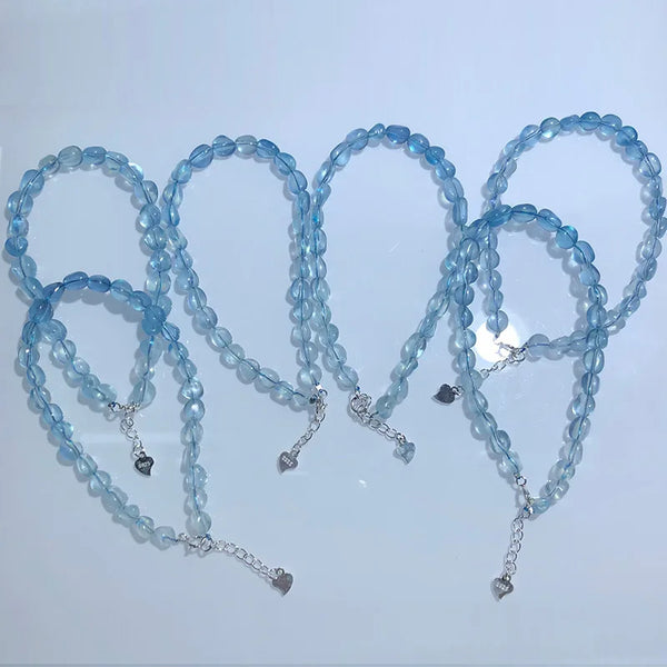 Blue Aquamarine Bracelet-ToShay.org