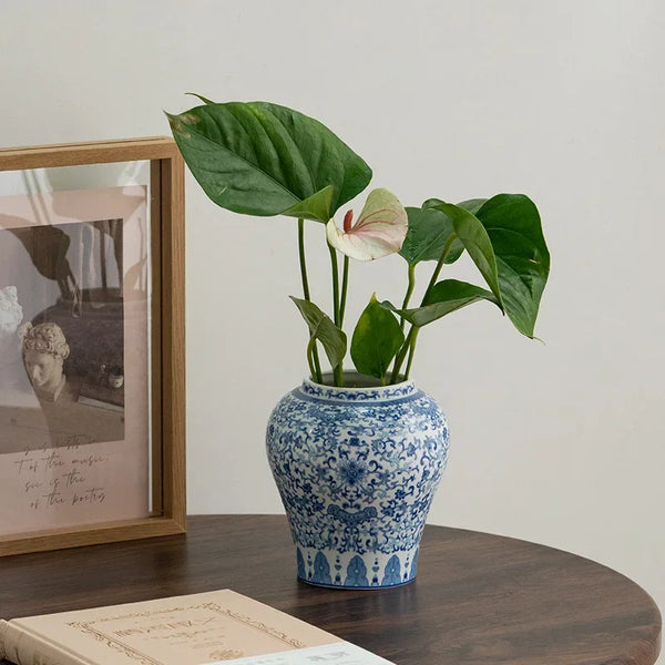 Blue White Ceramic Vase-ToShay.org