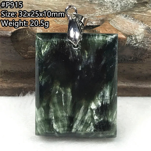 Green Seraphinite Pendant-ToShay.org