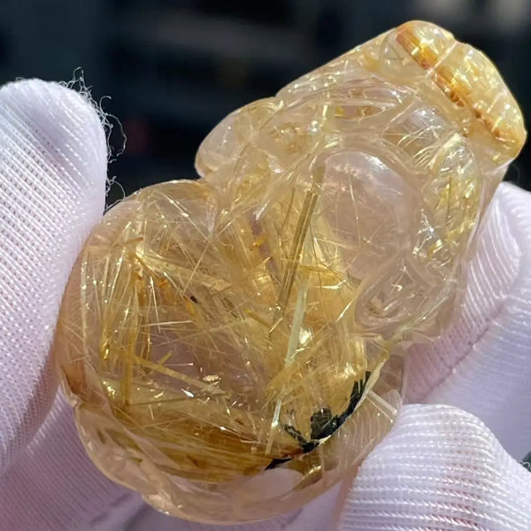 Gold Rutilated Quartz Pi Xiu-ToShay.org