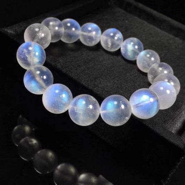 Blue Moonstone Bead Bracelet-ToShay.org