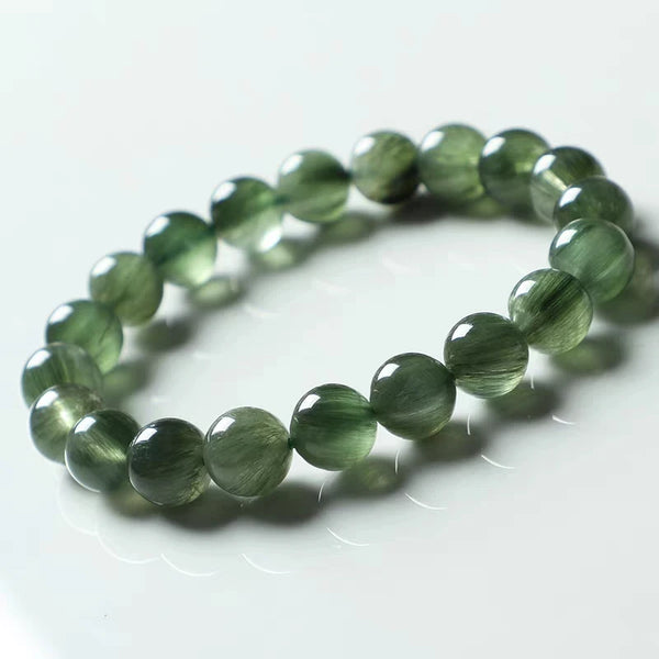 Green Rutilated Quartz Bracelet-ToShay.org
