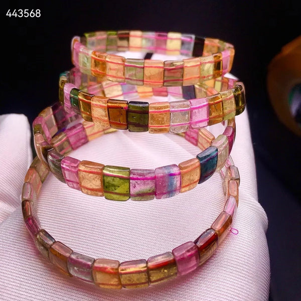 Yellow Red Tourmaline Bracelet-ToShay.org