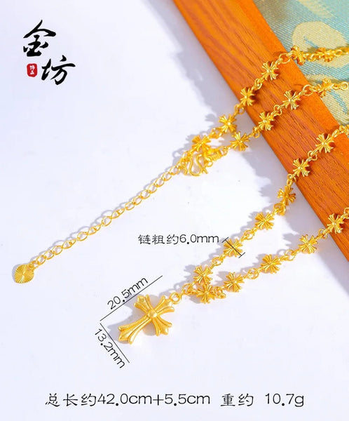 Gold Cross Necklace-ToShay.org