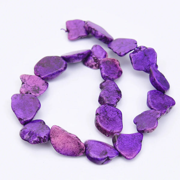 Purple Turquoise Slice Beads-ToShay.org