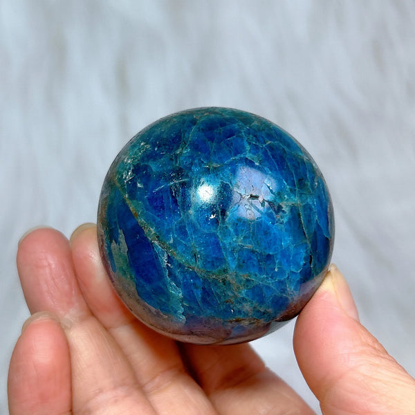 Blue Apatite Ball-ToShay.org
