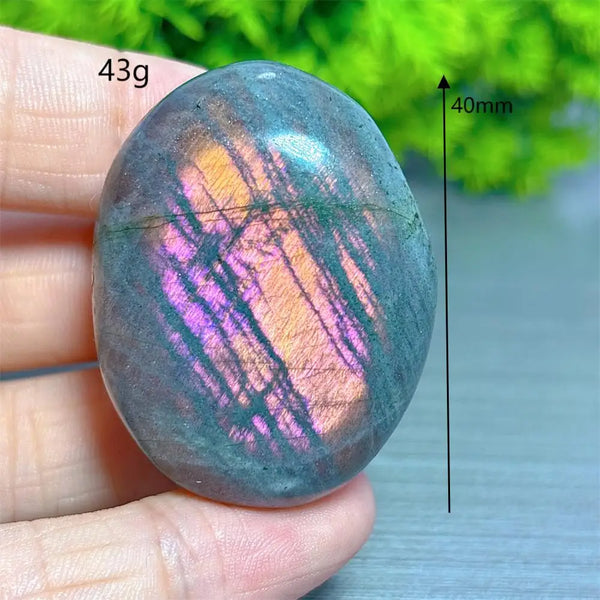 Purple Labradorite Palm Stone-ToShay.org