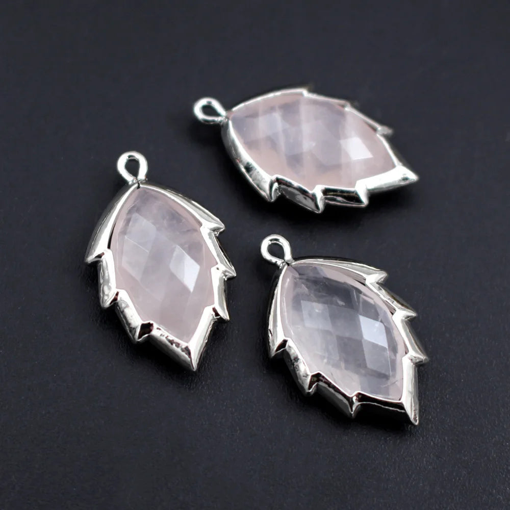 Mixed Crystal Leaf Charms-ToShay.org