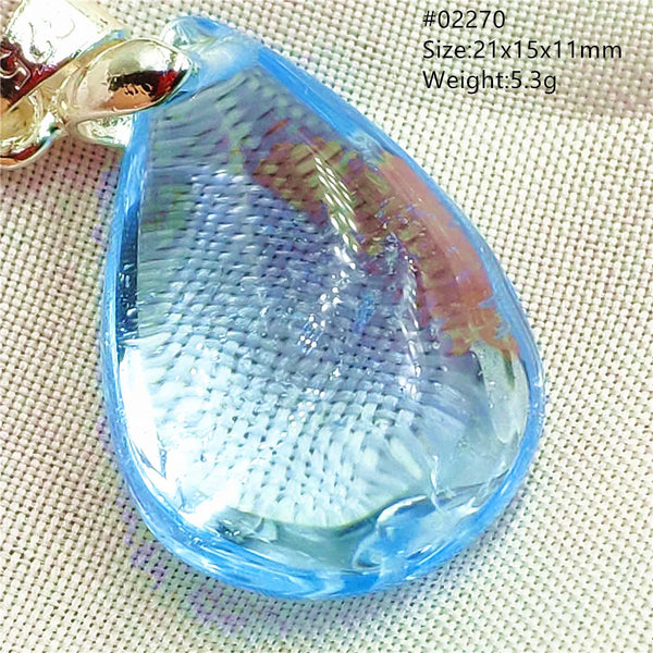 Blue Topaz Crystal Pendant-ToShay.org