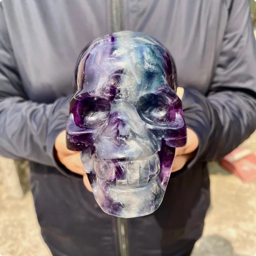 Purple Fluorite Skull-ToShay.org