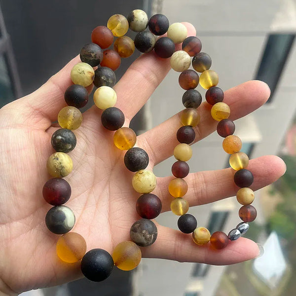 Yellow Amber Necklace-ToShay.org