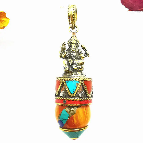 Tibetan Brass Buddha Pedants-ToShay.org