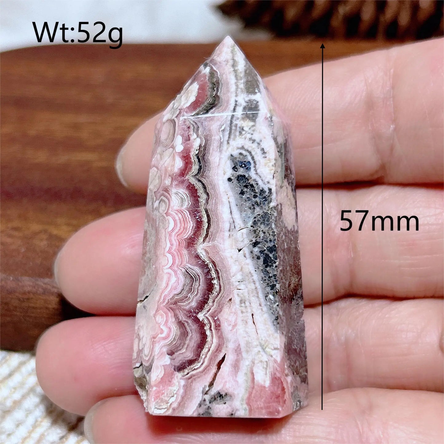 Pink Rhodochrosite Point-ToShay.org