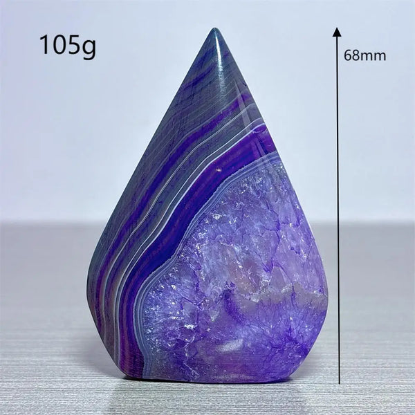 Violet Agate Torch-ToShay.org