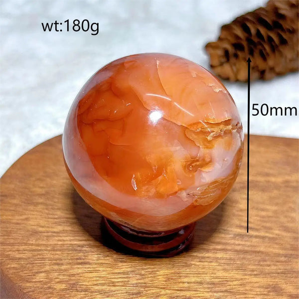 Red Carnelian Quartz Ball-ToShay.org
