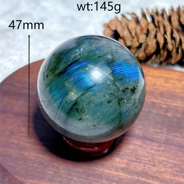 Blue Flash Labradorite Ball-ToShay.org
