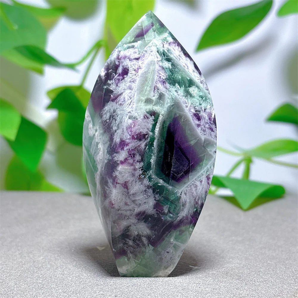 Green Fluorite Flame Stone-ToShay.org