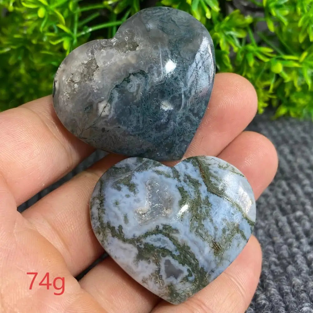 Green Moss Agate Heart-ToShay.org