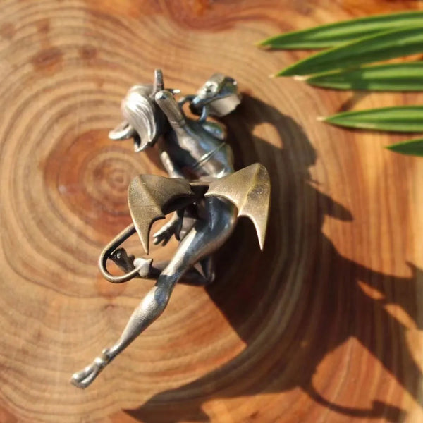 Silver Demon Pendant-ToShay.org