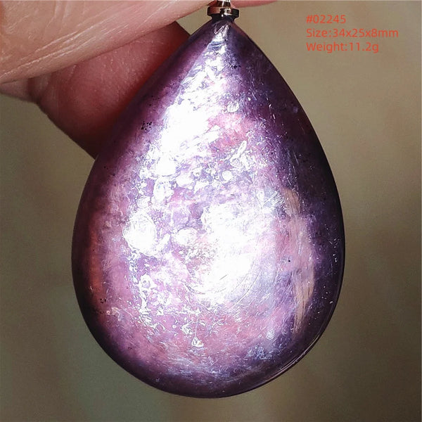 Purple Lepidolite Pendant-ToShay.org