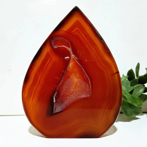Red Agate Druzy Torch-ToShay.org