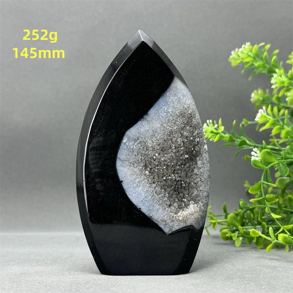 Black Onyx Geode Torch-ToShay.org