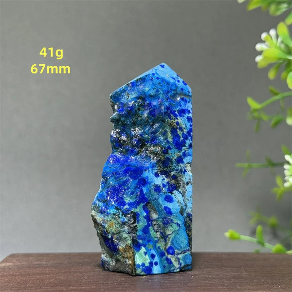 Blue Azurite Wand-ToShay.org