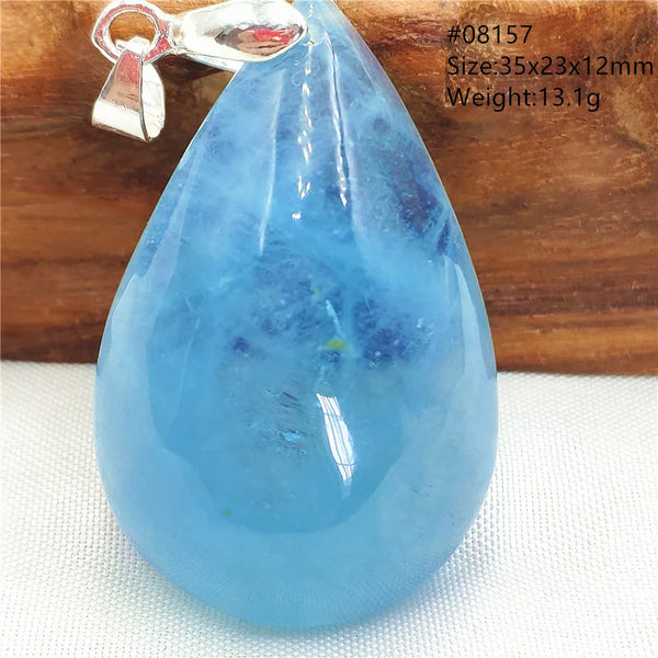 Blue Aquamarine Pendant-ToShay.org