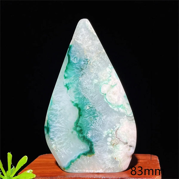 Green Flower Agate Flame-ToShay.org