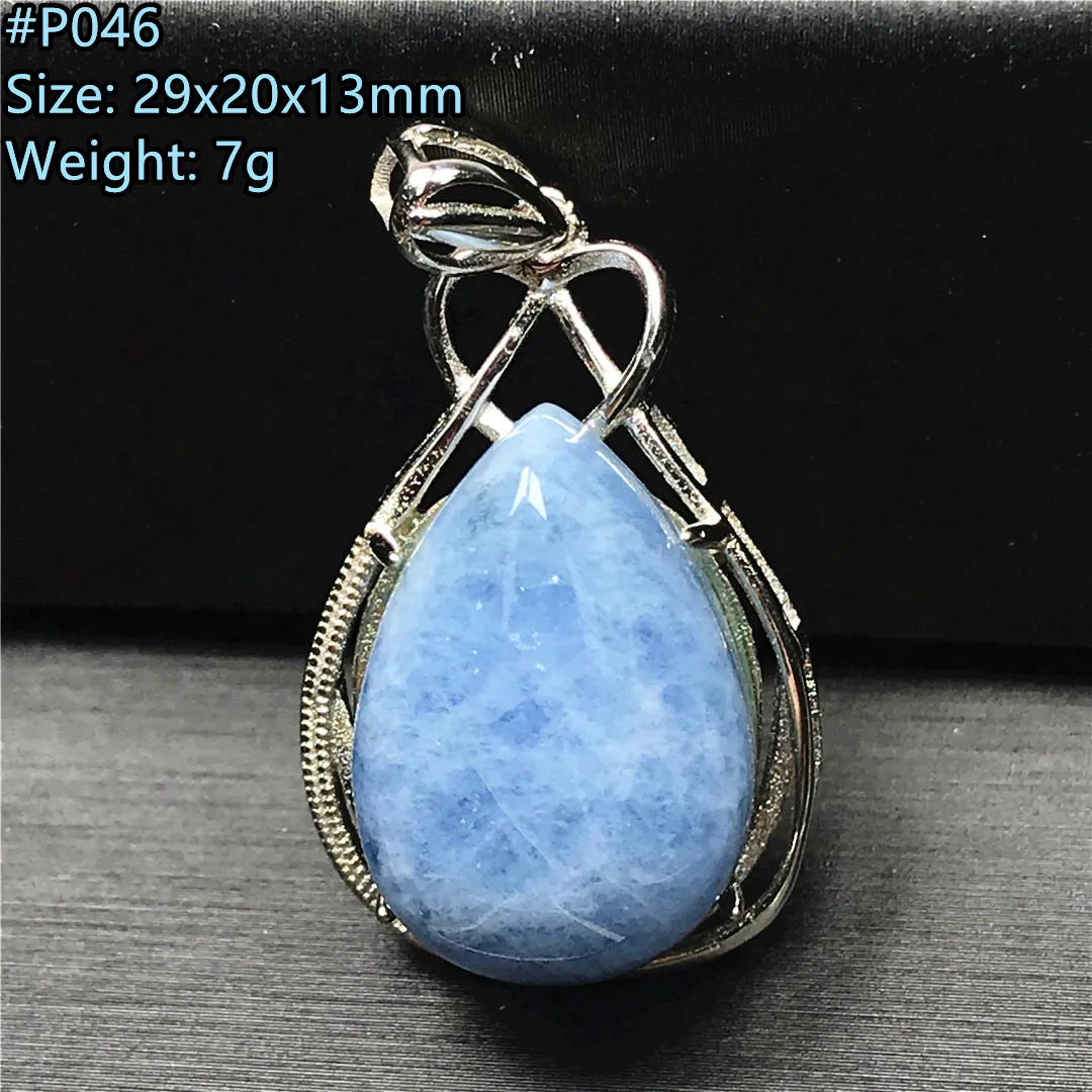 Blue Aquamarine Pendent-ToShay.org