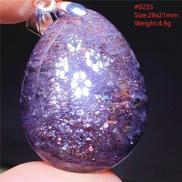 Blue Blood Red Lolite Pendant-ToShay.org