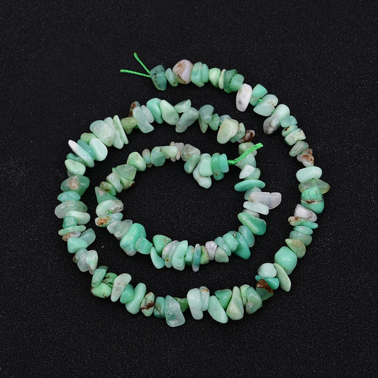 Green Chrysoprase Chip Beads-ToShay.org