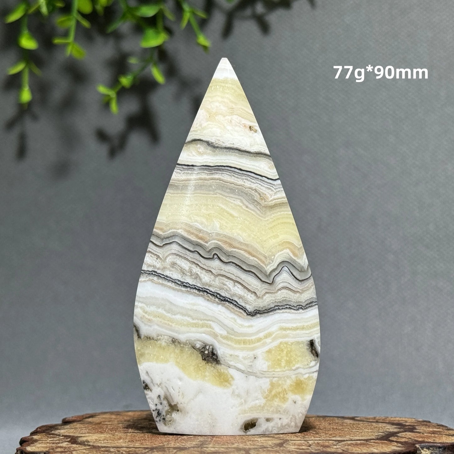 Grey Stripe Agate Torch-ToShay.org