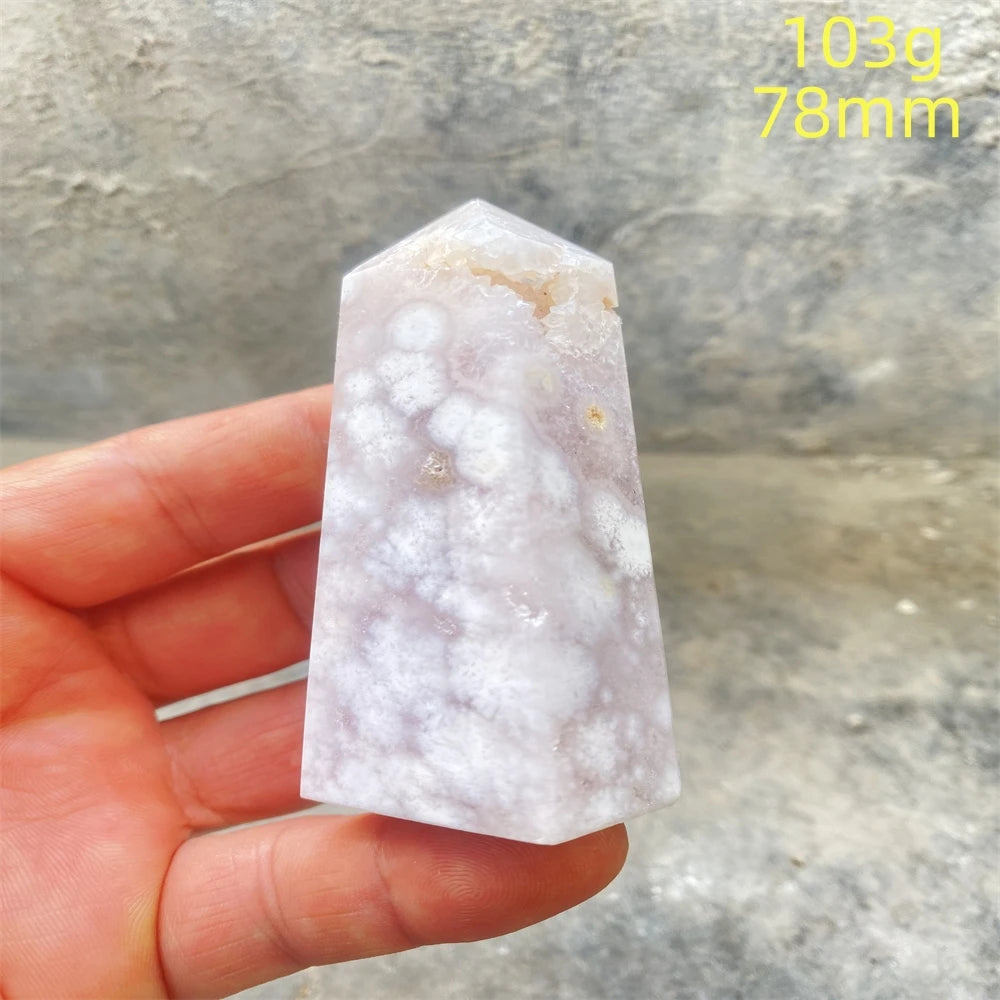 Pink Amethyst Cherry Blossom Agate-ToShay.org