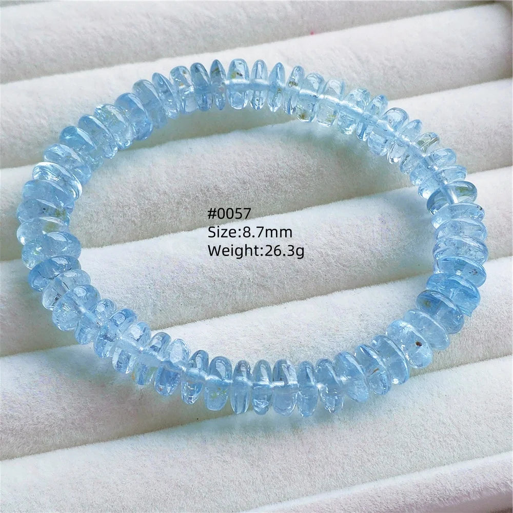 Blue Topaz Abacus Bead Bracelet-ToShay.org