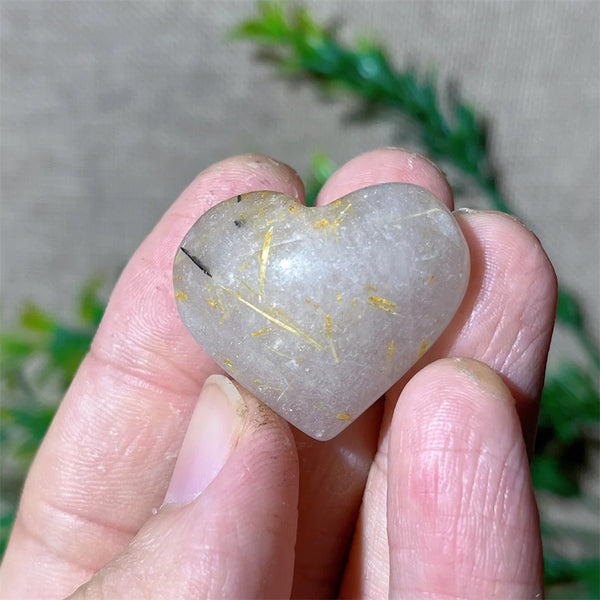 Gold Hair Rutile Heart-ToShay.org