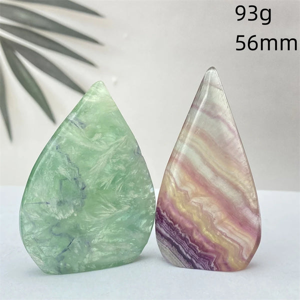 Green Feather Fluorite Torch-ToShay.org