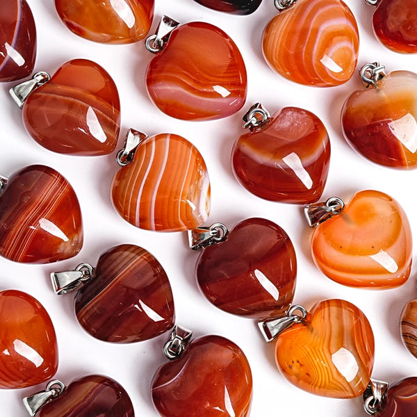 Red Banded Agate Heart-ToShay.org