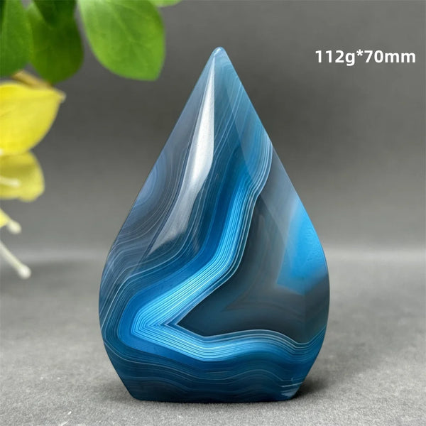 Blue Striped Agate Torch-ToShay.org